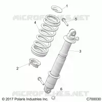 SUSPENSION, REAR SHOCK MONTAGGIO