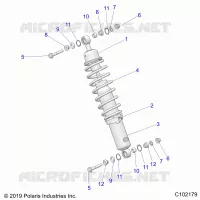 SUSPENSION, SHOCK ANTERIORE MOUNTING