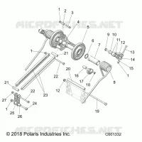 SUSPENSION, POSTERIORE COPPIA ARM