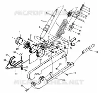 POSTERIORE SWING ARM   SHOCK MAGNUM 6X6 W968744 AND MAGNUM 6X6 SWEDISH S968744 (4936073607D002)
