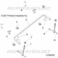 SOSPENSIONI ANTERIORI STABILIZER BAR- R20RRU99A9/AA/AF/AP/AX (C700032)