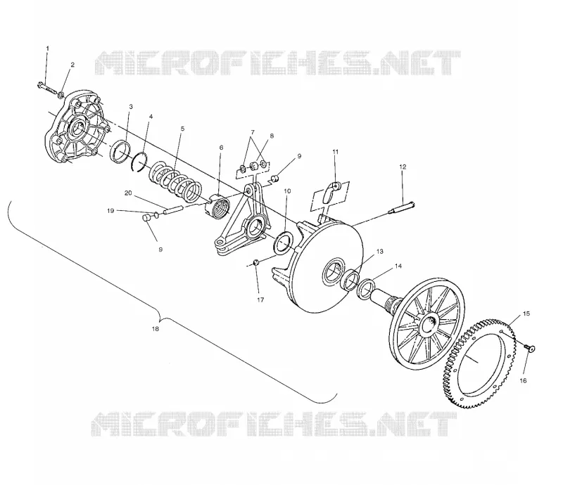 TRASMISSIONE FRIZIONE (ELECTRIC START MODELS)