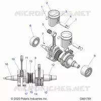 ENGINE, PISTON AND ALBERO MOTORE
