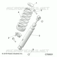 SUSPENSION, SHOCK ANTERIORE MOUNTING