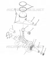 ALBERO MOTORE AND PISTONEE 250 4X4 / W928127 (4922872287C014)