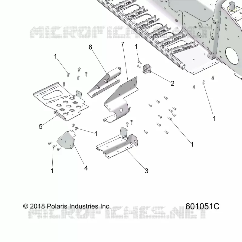 TELAIO, FOOTREST-RH