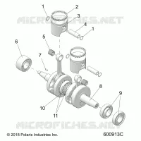ENGINE, PISTON AND ALBERO MOTORE