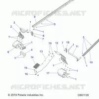 CHASSIS, PROTEZIONE FRIZIONE, FOOTRESTS, TUNNEL GRIPS