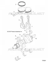 ENGINE, ALBERO MOTORE AND PISTON