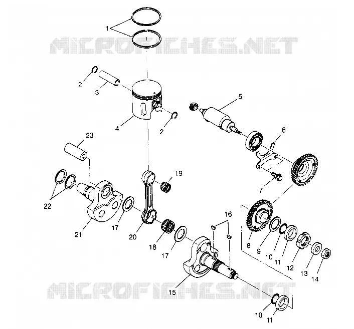 PISTONEEE   ALBERO MOTORE  4X4 400L W948140 (4926772677C013)
