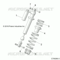 SUSPENSION, SHOCK ANTERIORE MOUNTING