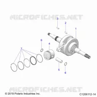 ENGINE, ALBERO MOTORE AND PISTON