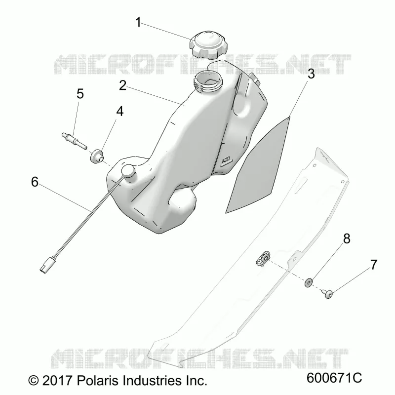 MOTORE, OIL BOTTLE ASM.