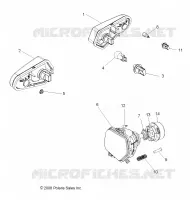 ELETTRICO, HEADLIGHTS, TAILLIGHTS AND BULBS