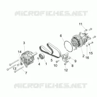 ENGINE, ALTERNATORE AND COMPRESSOR