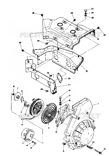 BLOWER HOUSING AND AUTOAVVOLGENTE (TRAIL) (4910941094040A)