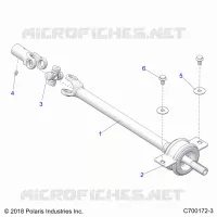 TRASMISSIONE, MID PROP SHAFT