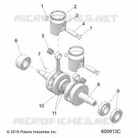 ENGINE, PISTON AND ALBERO MOTORE