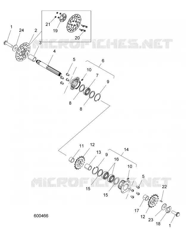 TRASMISSIONE, JACKSHAFT AND FRENO DISC
