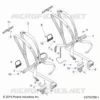 SEDE MOUNTING, FRONT, 6 POINT