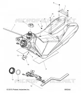 SISTEMA DI ALIMENTAZIONE CARBURANTE, FUEL TANK ASM.