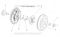 FRENO POSTERIORE DRUM, E6/ELXD