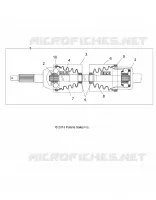DRIVE TRAIN, POSTERIORE DRIVE SHAFT, 1333335