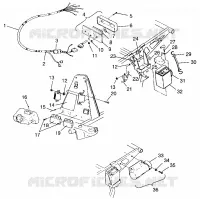 ELETTRICO/FANALE POSTERIORE ASSEMBLY SCRAMBLER W957840 (4927252725C007)