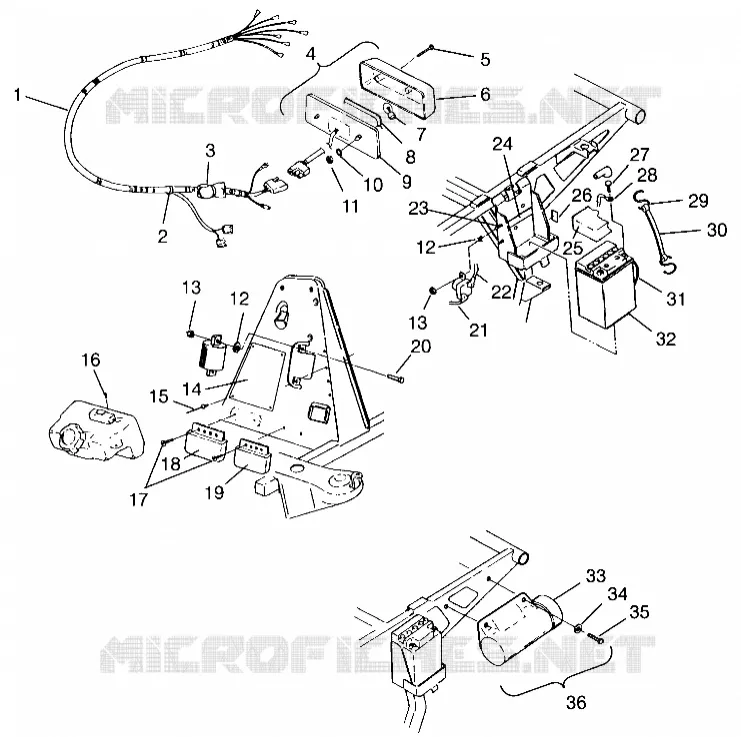 ELETTRICO/FANALE POSTERIORE ASSEMBLY SCRAMBLER W957840 (4927252725C007)