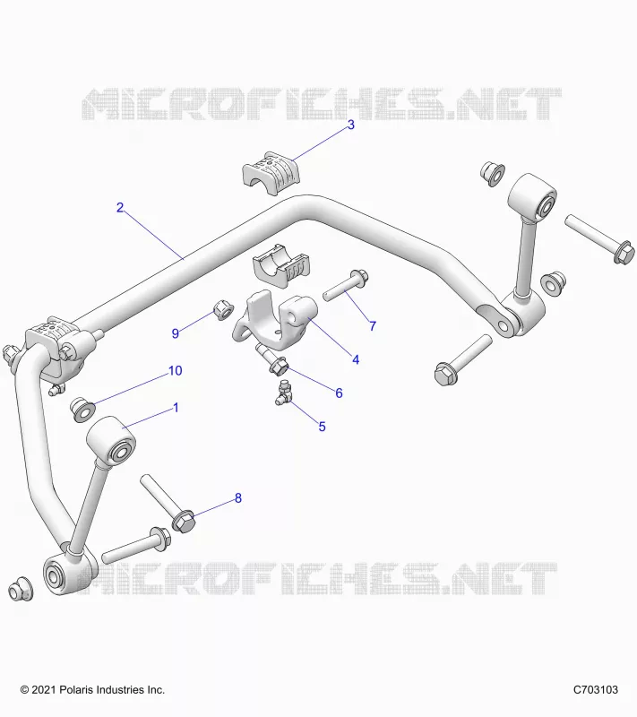SUSPENSION, FRONT, BARRA DI STABILIZZAZIONE