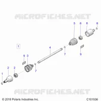 DRIVE TRAIN, TRANSMISSIONE ANTERIORE SHAFT