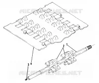 TRACK AND ALBERO DI TRASMISSIONE SHAFT ASSEMBLY NO. 1590210 (INCL. 1-3) (4909520952010A)