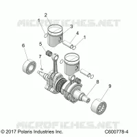 ENGINE, PISTONE &amp; ALBERO MOTORE