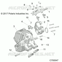 ENGINE, PRESA D'ARIA MANIFOLD EVAP 50S