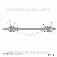 TRASMISSIONE, FRONT HALF SHAFT