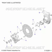 SOSPENSIONI ANTERIORI HUB, CARRIER, AND BRAKE DISC