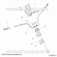 TIMONE, HANDLEBAR AND CLAMPS