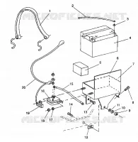 BATTERIA BOX ASSEMBLY CLASSIC TOURING / 0930865 (4922952295024A)