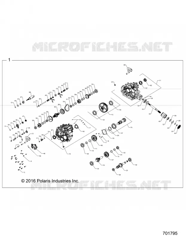DRIVE TRAIN, PRINCIPALE SCATOLA INGRANAGGI INTERNALS