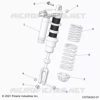 SUSPENSION, SHOCK ANTERIORE MOUNTING