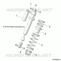 SUSPENSION, SHOCK ANTERIORE MOUNTING