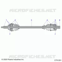 TRASMISSIONE, FRONT HALF SHAFT