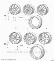 RUOTAS, FRONT AND REAR (SL/SLR MODELS)