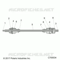 TRASMISSIONE, FRONT HALF SHAFT