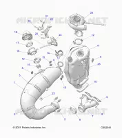ENGINE, IMPIANTO DI SCARICO AND TURBO ASM.