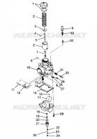 CARBURATORE TRAIL 0950761, TRAIL DELUXE 0950262  AND EUROPEAN TRAIL DELUXE E (4928862886D003)