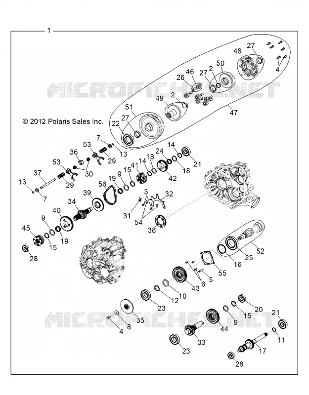 TRASMISSIONE, PRINCIPALE SCATOLA INGRANAGGI INTERNALS