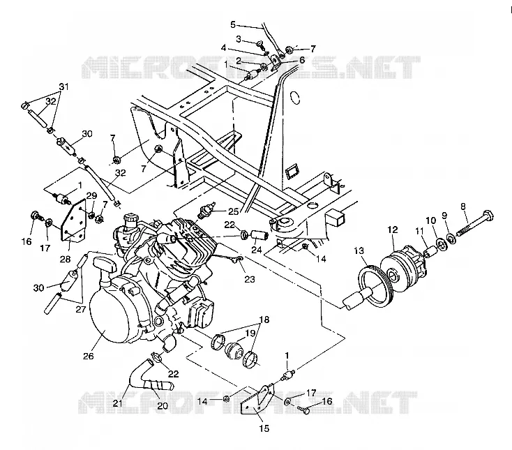 MONTAGGIO DEL MOTORE Sportsman 4X4 / W938039 (4926382638004A)