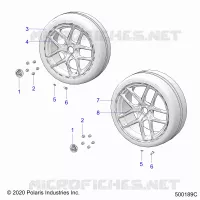 RUOTAS, FRONT AND REAR (S/SP MODELS)