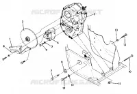 RIGHT GEARCASE   FRENO DI MONTAGGIO UPDATED 5/90 (4917741774034A)
